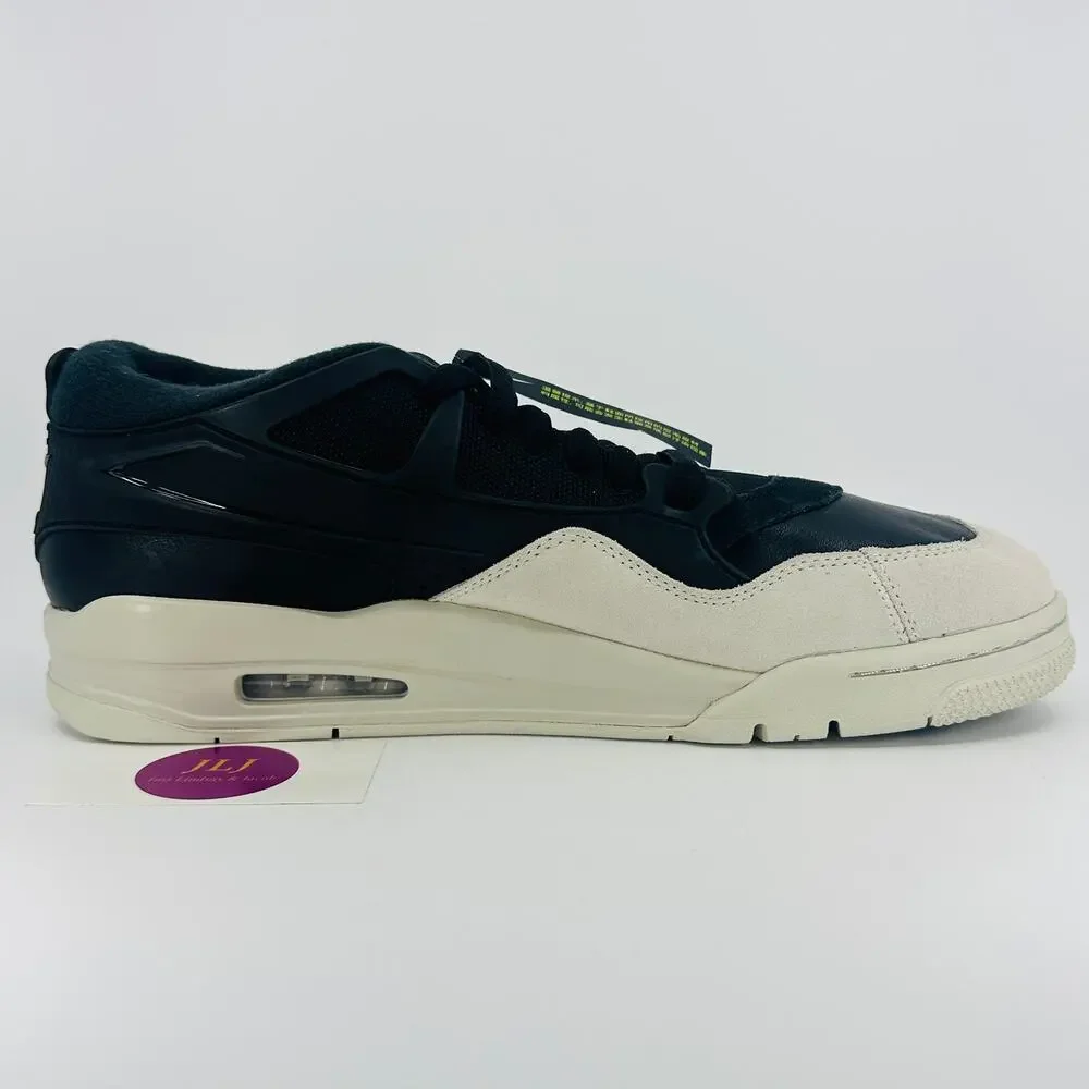 Nike Air Jordan Men's 4 RM Sneakers 'Black Light Bone' FQ7939-001 Size 14